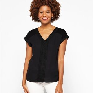 Fortune + Ivy Zara Crochet Blouse - M - NWT